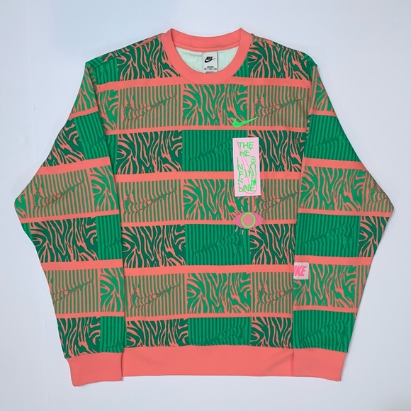 Nike Other - Nike Sportswear Club Fleece Men’s Trippy Safari Sweatshirt-Size XXL-Tall New